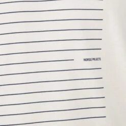 Norse Projects Niels Stripe Screen Logo T-Shirt (Sand) -Streetwear Store norse projects niels stripe screen logo t shirt sand 7