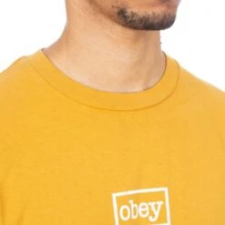 Obey Typewriter T-Shirt (Dusty Gold) -Streetwear Store obey typewriter t shirt dusty gold 17