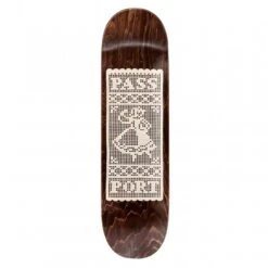 PASS~PORT Doily Dancer Skateboard Deck 8.5" (Wood Grain)