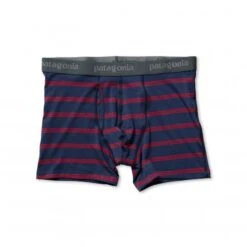 Patagonia Essential Boxer Briefs 3" (Pier Stripe: New Navy)