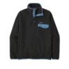 Patagonia Lightweight Synchilla Snap-T Pullover Fleece (Black) -Streetwear Store patagonia lightweight synchilla snap t pullover fleece black 25551 blk 0000 cat