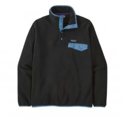 Patagonia Lightweight Synchilla Snap-T Pullover Fleece (Black)