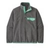 Patagonia Lightweight Synchilla Snap-T Pullover Fleece (Nickel W/Early Teal) -Streetwear Store patagonia lightweight synchilla snap t pullover fleece nickel w early teal 25551 nitl cat