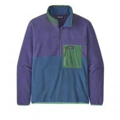 Patagonia Microdini 1/2 Zip Fleece Pullover (Bayou Blue)
