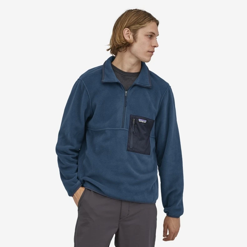 Patagonia Microdini 1/2 Zip Fleece Pullover (Tidepool Blue) 4 Patagonia Microdini 1/2 Zip Fleece Pullover (Tidepool Blue) - Image 2