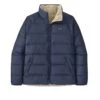 Patagonia Reversible Silent Down Fleece Jacket (New Navy)