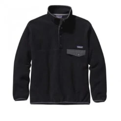 Patagonia Synchilla Snap-T Fleece Pullover (Black W/Forge Grey)