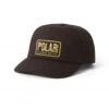 Polar Skate Co. Earthquake Patch Cap (Brown) -Streetwear Store polar skate co earthquake patch cap brown psc f23 52 0000 cat
