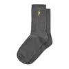 Polar Skate Co. No Comply Socks (Graphite/Yellow) -Streetwear Store polar skate co no comply socks graphite yellow psc su22 45 yel cat