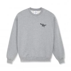 Polar Skate Co. Ornament Logo Crew Neck Sweatshirt (Grey Heather)
