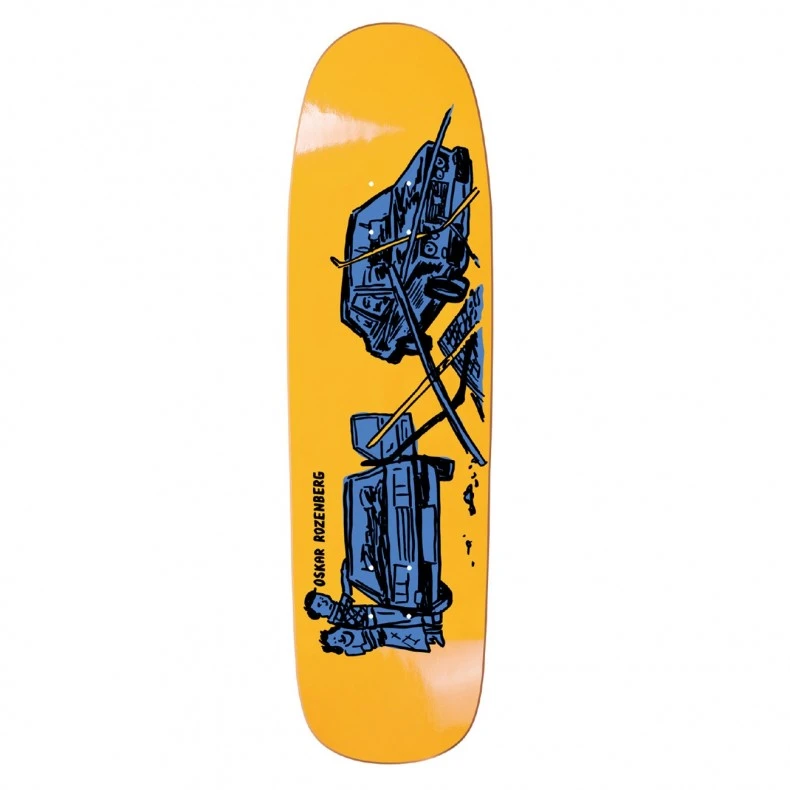 Polar Skate Co. Oskar Rozenberg Drivers License Skateboard Deck 8.625" (Yellow) 3 Polar Skate Co. Oskar Rozenberg Drivers License Skateboard Deck 8.625" (Yellow)