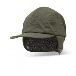Polar Skate Co. Sherpa Flap Cap (Army Green) -Streetwear Store polar skate co sherpa flap cap army green psc f22 40 0002 2