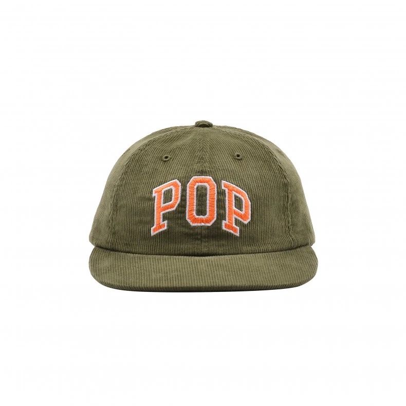 Pop Trading Company Arch 6-Panel Cap (Olivine Minicord) 3 Pop Trading Company Arch 6-Panel Cap (Olivine Minicord)
