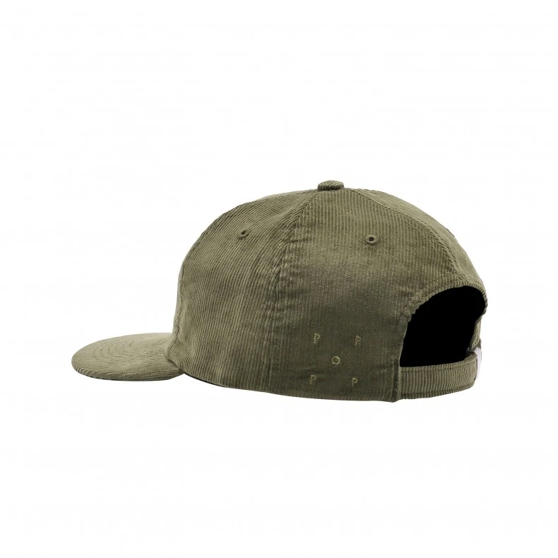 Pop Trading Company Arch 6-Panel Cap (Olivine Minicord) 4 Pop Trading Company Arch 6-Panel Cap (Olivine Minicord) - Image 2