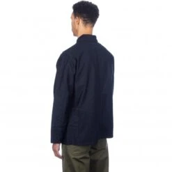 Post O'Alls Sweetbear Jacket (Navy Back Sateen) -Streetwear Store post o alls sweetbear jacket navy back sateen 3