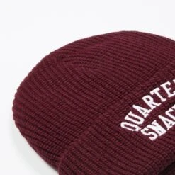 Quartersnacks Arch Beanie (Burgundy) -Streetwear Store quartersnacks arch beanie burgundy 6