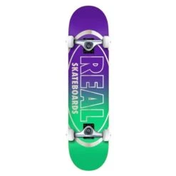 Real Team Golden Oval Outline LG Complete Skateboard 8.0" (Multi)