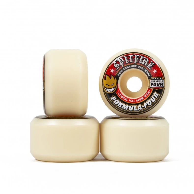 Spitfire Formula Four Conical Full 101DU Skateboard Wheels 54mm (White) 3 Spitfire Formula Four Conical Full 101DU Skateboard Wheels 54mm (White)
