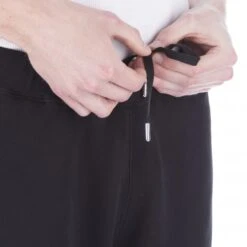 Sunspel Cotton Loopback Shorts (Black) -Streetwear Store sunspel cotton loopback short black 6