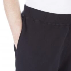 Sunspel Cotton Loopback Shorts (Black) -Streetwear Store sunspel cotton loopback short black 7