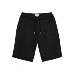 Sunspel Cotton Loopback Shorts (Black)