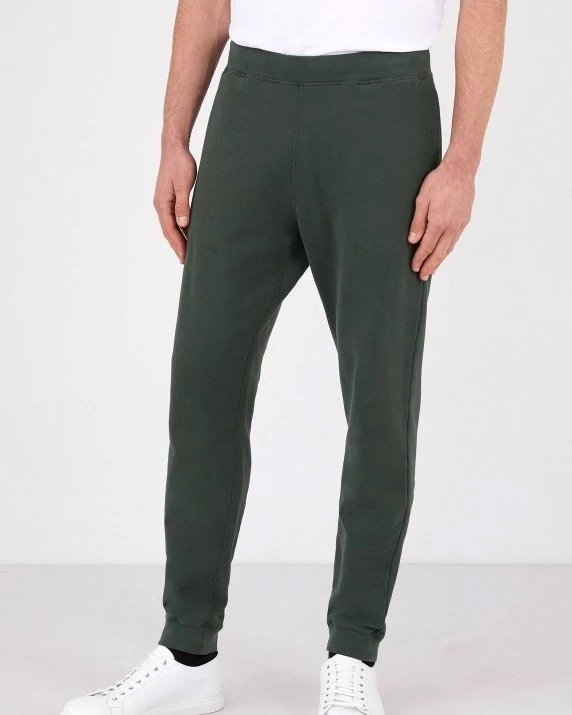 Sunspel Cotton Loopback Track Pant (Forest) 4 Sunspel Cotton Loopback Track Pant (Forest) - Image 2