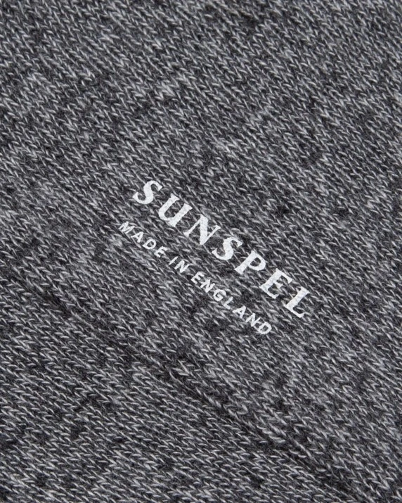 Sunspel Organic Cotton Sock (Grey Marl) 4 Sunspel Organic Cotton Sock (Grey Marl) - Image 2