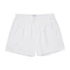 Sunspel Superfine Cotton One-Button Shorts (White) -Streetwear Store sunspel superfine cotton one button shorts white mshr4413 whaa cat