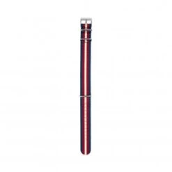 Timex Archive Nylon NATO Watch Strap (Blue/Burgundy/Cream)