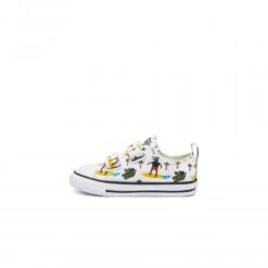 Toddlers' Converse Croco Surf Easy-On Chuck Taylor All Star 2V Ox (White/Multi/Black) -Streetwear Store toddlers converse croco surf easy on chuck taylor all star 2v ox white multi black 771294c 1