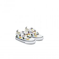 Toddlers' Converse Croco Surf Easy-On Chuck Taylor All Star 2V Ox (White/Multi/Black) -Streetwear Store toddlers converse croco surf easy on chuck taylor all star 2v ox white multi black 771294c 2
