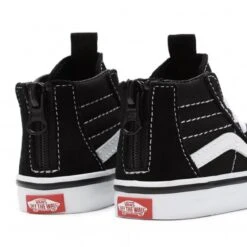 Toddlers' Vans Sk8-Hi Zip (Black/White) -Streetwear Store toddlers vans sk8 hi zip black white vn000xg5y28 0004 4