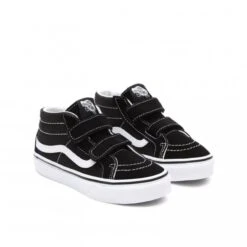 Toddlers' Vans Sk8-Mid Reissue V (Black/True White) -Streetwear Store toddlers vans sk8 mid reissue v black true white vn00018w6bt 0003 3
