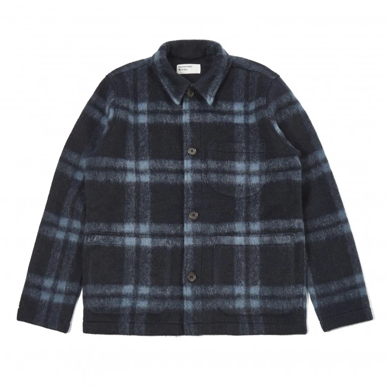 Universal Works Field Jacket (Navy Soft Wool Fleece) 3 Universal Works Field Jacket (Navy Soft Wool Fleece)