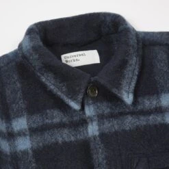 Universal Works Field Jacket (Navy Soft Wool Fleece) 9 Universal Works Field Jacket (Navy Soft Wool Fleece) -Streetwear Store universal works field jacket navy soft wool fleece 27719 nvy 0002 2