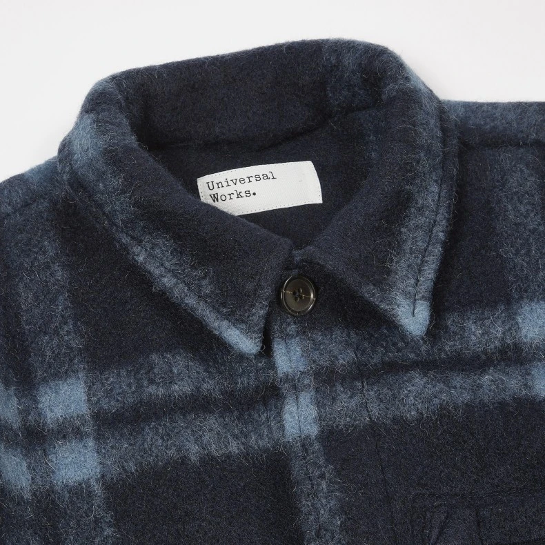 Universal Works Field Jacket (Navy Soft Wool Fleece) 5 Universal Works Field Jacket (Navy Soft Wool Fleece) - Image 3