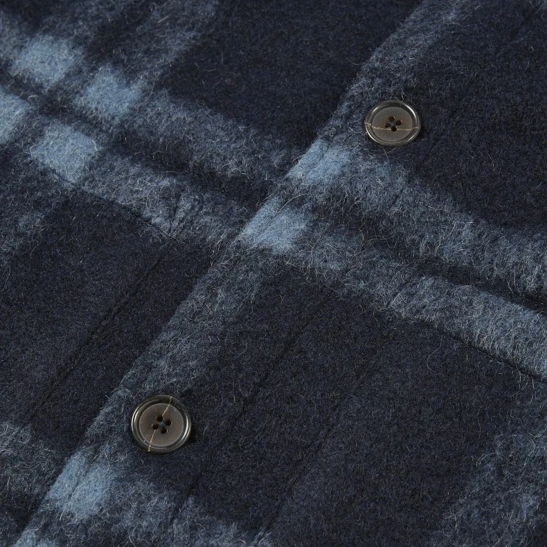 Universal Works Field Jacket (Navy Soft Wool Fleece) 6 Universal Works Field Jacket (Navy Soft Wool Fleece) - Image 4