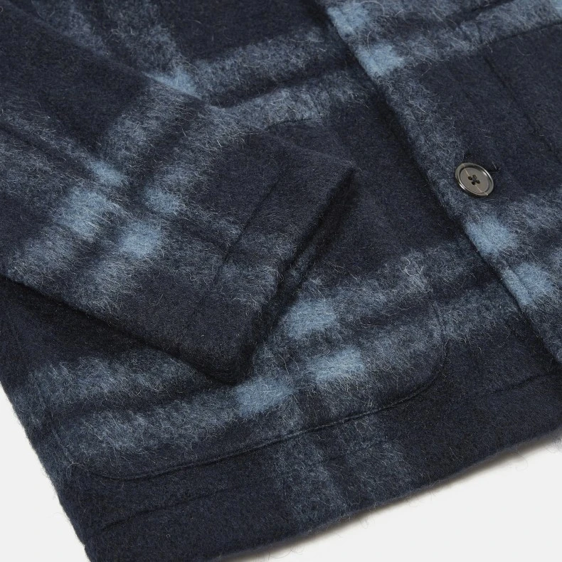 Universal Works Field Jacket (Navy Soft Wool Fleece) 7 Universal Works Field Jacket (Navy Soft Wool Fleece) - Image 5