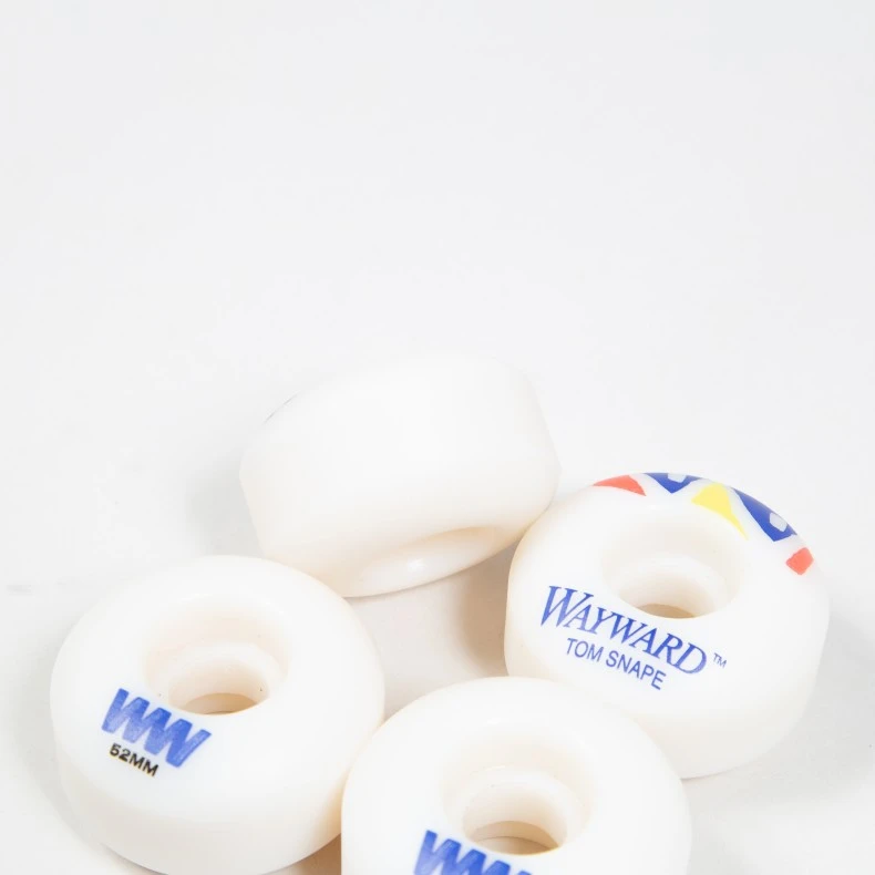 Wayward Wheel Co. Classic Pro Tom Snape Skateboard Wheels 52mm (White/Blue) 5 Wayward Wheel Co. Classic Pro Tom Snape Skateboard Wheels 52mm (White/Blue) - Image 3