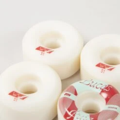 Wayward Wheel Co. Lucas Puig Funnel Pro Skateboard Wheels 51mm (Red/Yellow) -Streetwear Store wayward wheel co lucas puig funnel pro skateboard wheels 51mm red yellow wwc sp20 funnelpro lp redyel 51 3