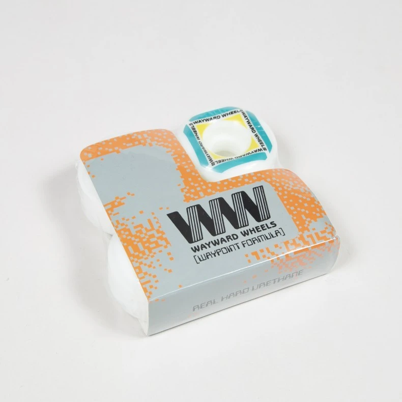 Wayward Wheel Co. Waypoint Skateboard Wheels 53mm (White/Green) 5 Wayward Wheel Co. Waypoint Skateboard Wheels 53mm (White/Green) - Image 3