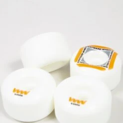 Wayward Wheel Co. Waypoint Skateboard Wheels 54mm (White/Orange) 8 Wayward Wheel Co. Waypoint Skateboard Wheels 54mm (White/Orange) -Streetwear Store wayward wheel co waypoint skateboard wheels 54mm white orange 0002 3