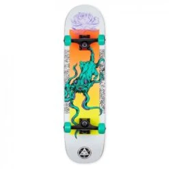 Welcome Bactocat Bunyip Complete Skateboard 8.0" (White)