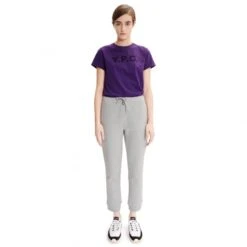 Women's A.P.C. Item Joggers (Heather Grey) -Streetwear Store women s a p c item joggers heather grey coeas f28073 plb 1