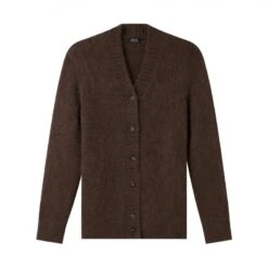 Women's A.P.C. Matilda Cardigan (Chestnut Brown)