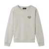 Women's A.P.C. Skye Crew Neck Sweatshirt (Heather Ecru) 2 Women's A.P.C. Skye Crew Neck Sweatshirt (Heather Ecru) -Streetwear Store women s a p c skye crew neck sweatshirt heather ecru coezd f27700 paa 0000 cat