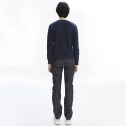 Women's A.P.C. Skye Crew Neck Sweatshirt (Navy Blue) -Streetwear Store women s a p c skye crew neck sweatshirt navy blue coezd f27700 iaj 0002 2