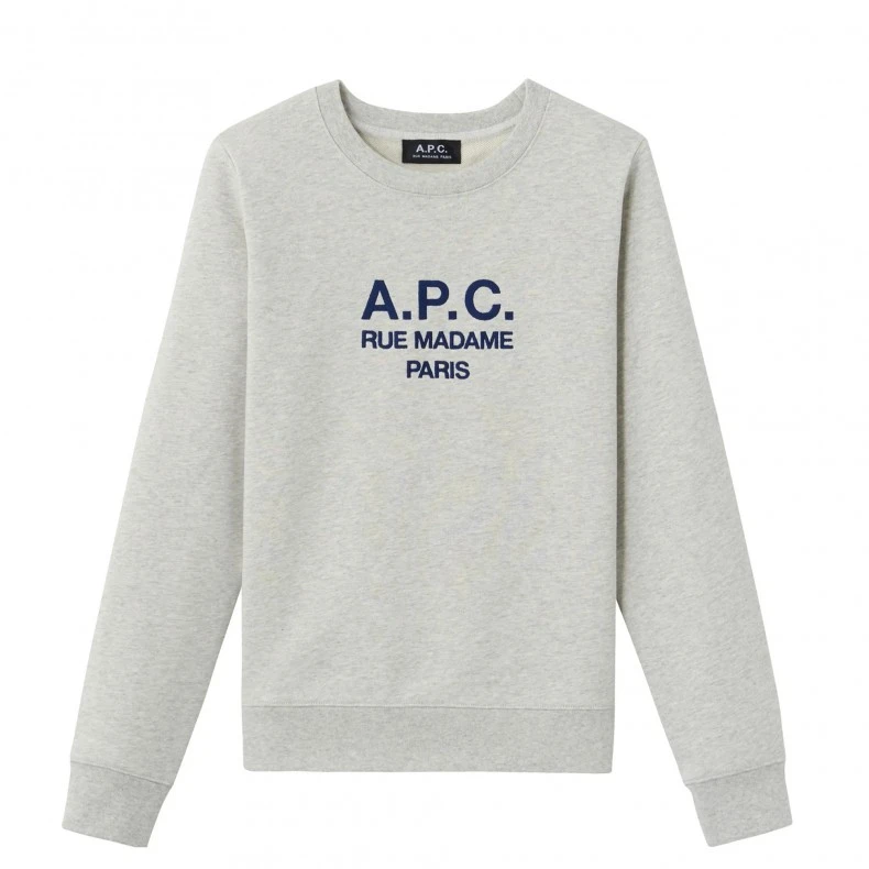 Women's A.P.C. Tina Crew Neck Sweatshirt (Grey) 3 Women's A.P.C. Tina Crew Neck Sweatshirt (Grey)