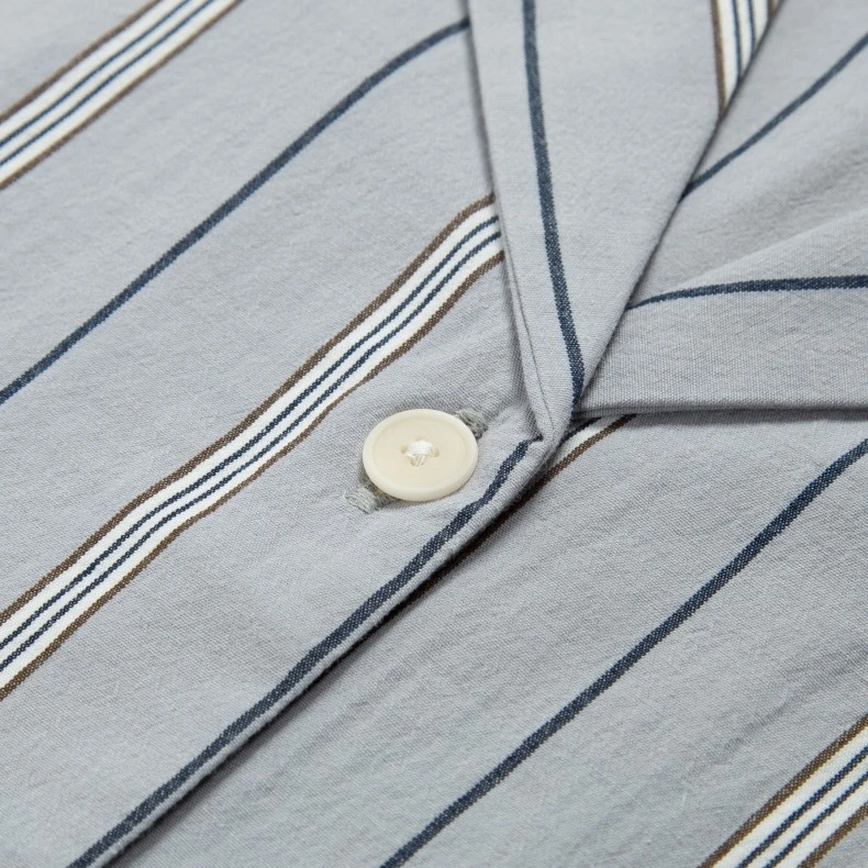 Women's Folk Long Sleeve Soft Collar Shirt (Pyjama Stripe) 6 Women's Folk Long Sleeve Soft Collar Shirt (Pyjama Stripe) - Image 4