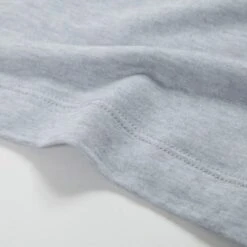 Women's Folk Slouch Wool T-Shirt (Smokey Blue Melange) -Streetwear Store women s folk slouch wool t shirt smokey blue melange wfw3634j 1